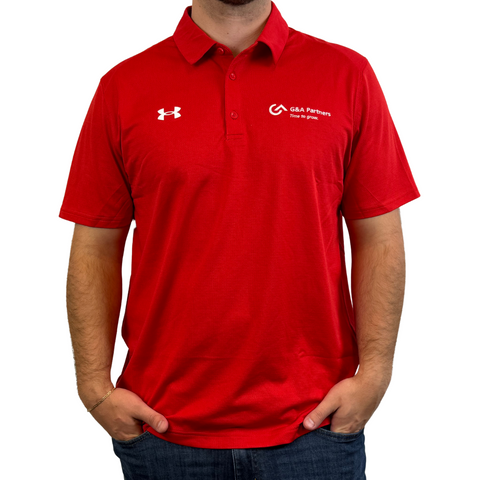 NEW Men's Under Armour Polo - Red