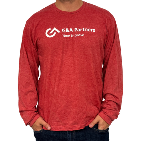 Long-sleeve Classic Red G&A T-shirt (Unisex)