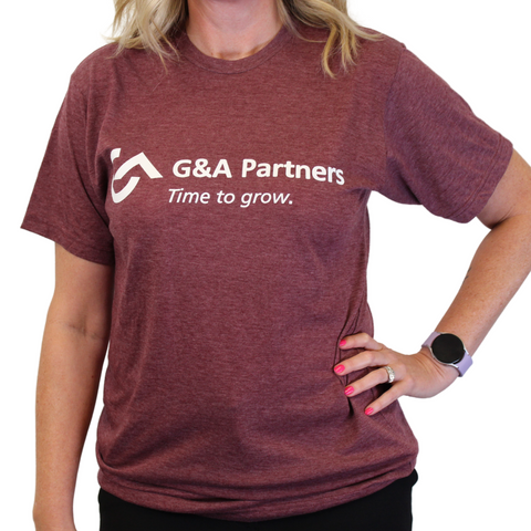 Heather Burgundy G&A T-shirt (Unisex)