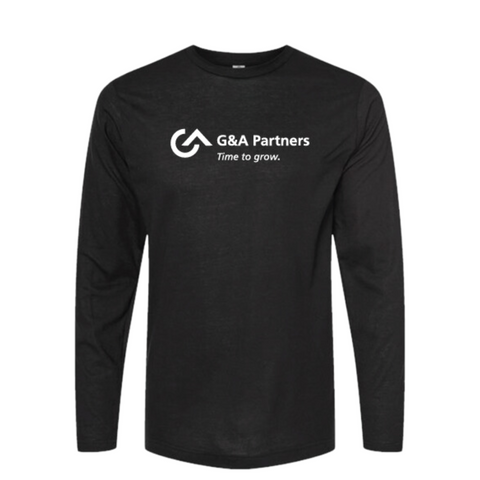 Long-sleeve Black G&A T-shirt (Unisex)